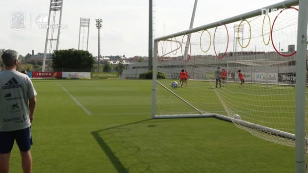 Precision circuit at Spain women’s training